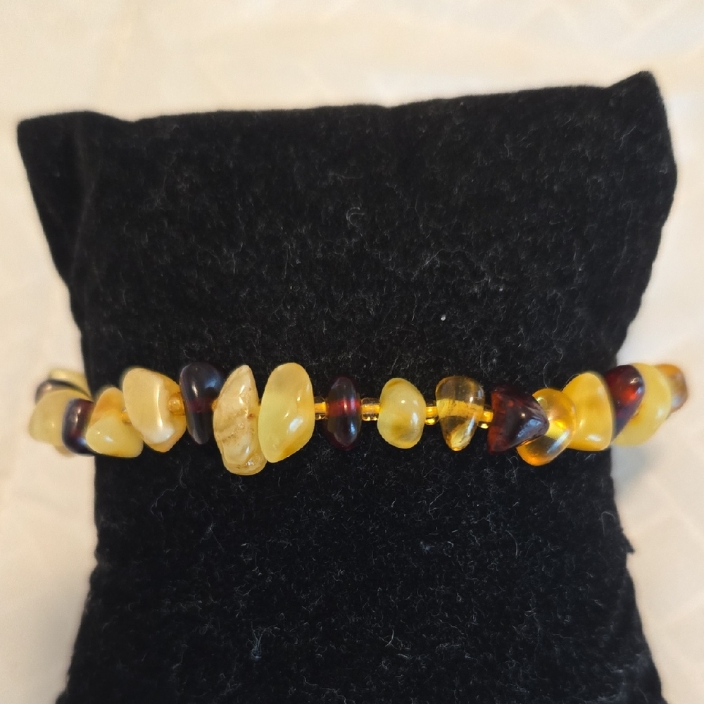 Multicolor Amber Beaded Bracelet